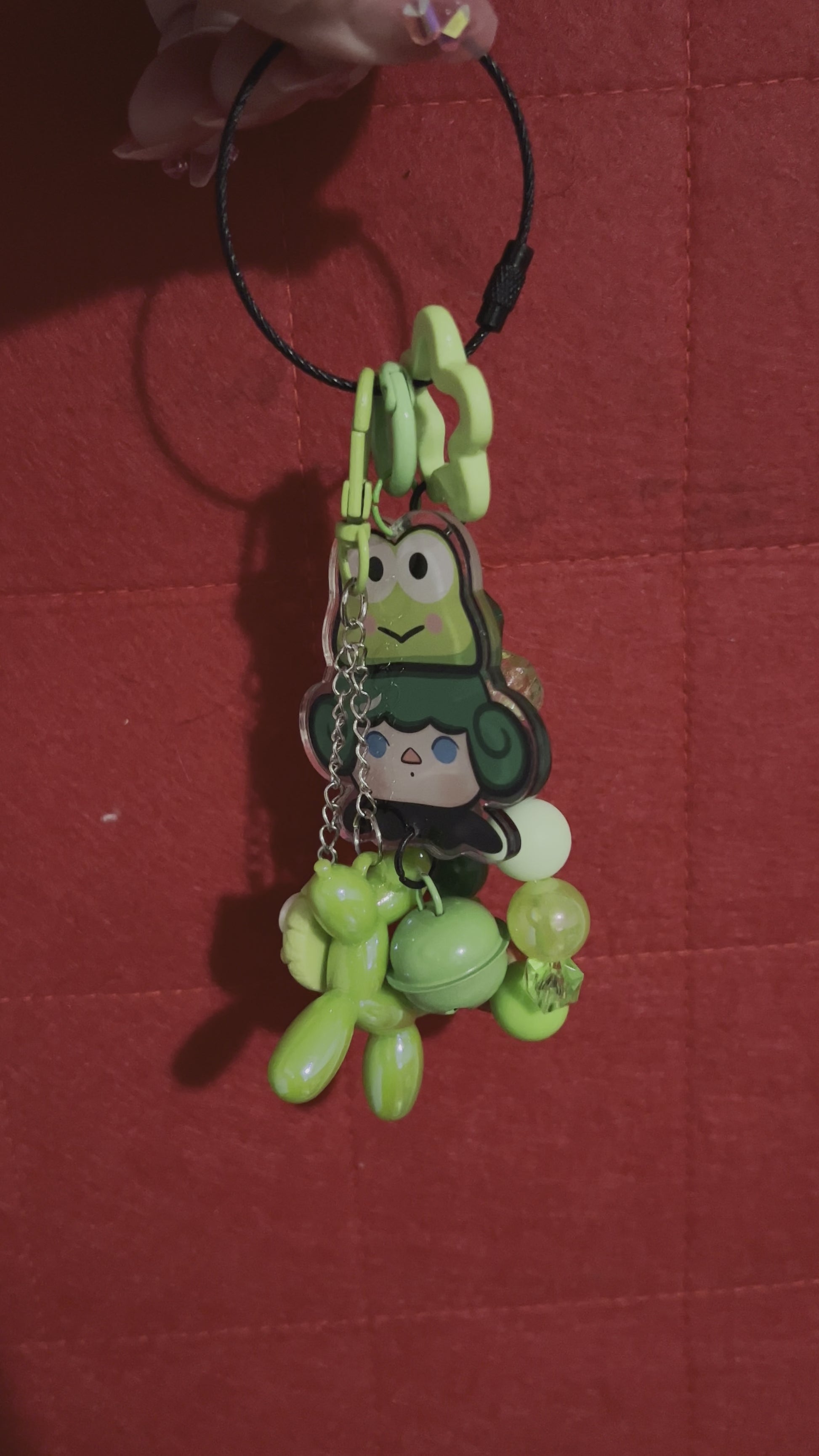 Froggy candy bag charm